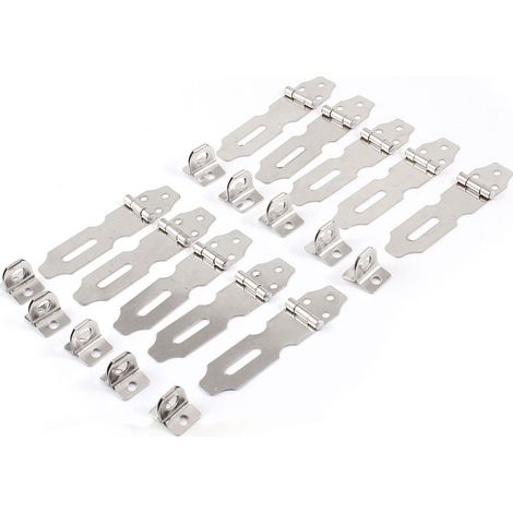 10 jeux sécurité porte 2,2'' Silberfarbenes Edelstahl-Vorhängeschloss-