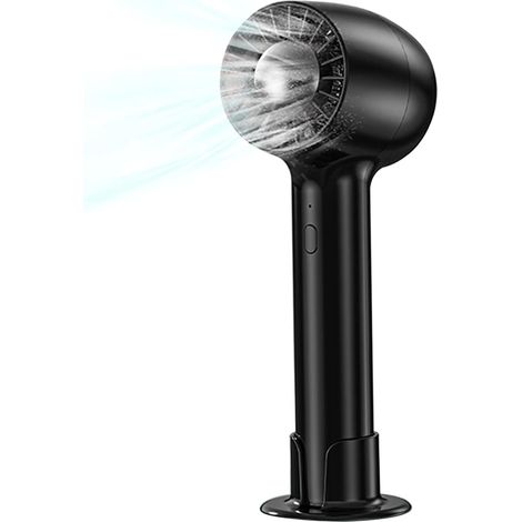1 Ventilateur de poche, rechargeable USB-C, silencieux, moteur sans balais, pour bureau et camping (1/5)