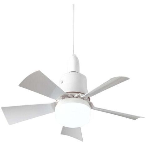 Ventilateur de plafond avec télécommande Silencieux - Plafonnier 5 pales Plafonnier E26 plafond Eté/Hiver Chambre à coucher Salle à manger,blanc (1/4)