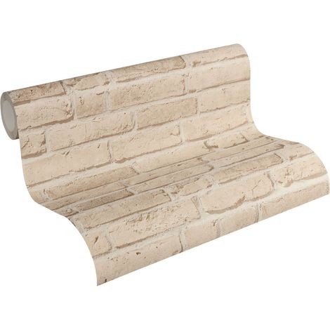 Papier peint Brique Beige Wood'N Stone 2, Elements 2 A.S. Création (1/5)