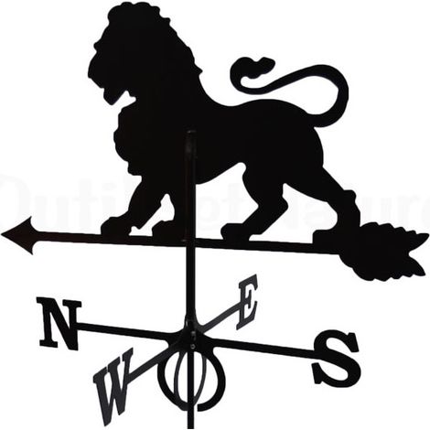 Girouette Lion en fer forgé grand modèle