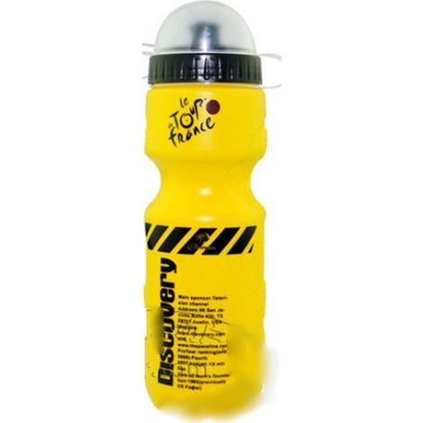 Gourde sportive mignonne 650ml rose avec poignée - Bouteille d'eau portable grande capacité en plastique givré (1/5)