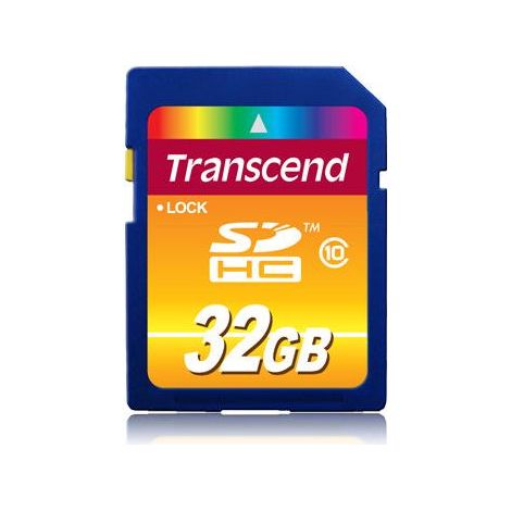 Tarjeta de memoria Transcend 32GB SDHC Clase 10, 30 MB/s, 10 MB/s.