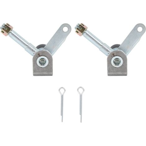 Jeu de supports de broche en alliage d'acier, 1 paire d'articulations de direction avant M16 droite gauche, adapté pour Go Kart 110cc 125cc 150cc 200cc 250cc. (1/4)