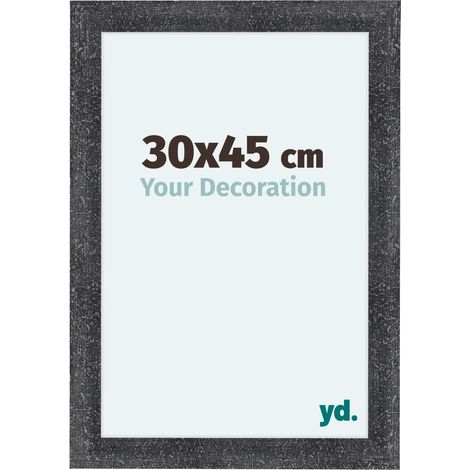 yd. - Cadre photo 30x45 - Gris Patine - MDF - Como (1/5)