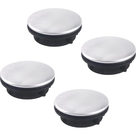 Cache Trou Lavabo 4 Pièces Couvercles de Robinet Accessoires pour Evier de Cuisine Couvercle Trou Robinet Couvercles pour Robinet de Cuisine en Acier Inoxydable (1/5)