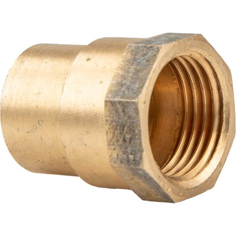 Rotguss-Lötfitting Übergangsmuffe 35 mm x 1 1/4 Zoll IG - Typ 4270G, DVGW