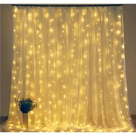 Tenda Luminosa Catena natalizia Retrotenda 3x3m Natale CALDA Micro Led usb (1/5)