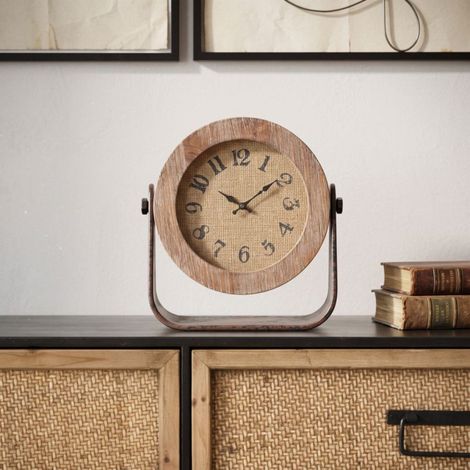 Reloj de mesa 23,5 cm Atlanta Madera (1/5)