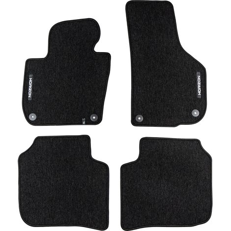 Tapis de Sol de Voiture pour Skoda Superb II 2008-2015 Velours Durable Noir 4Pcs (1/5)