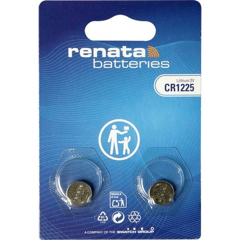 Renata Boîte de piles bouton CR 1225 3 V 2 pc(s) 48 mAh Li-MnO2