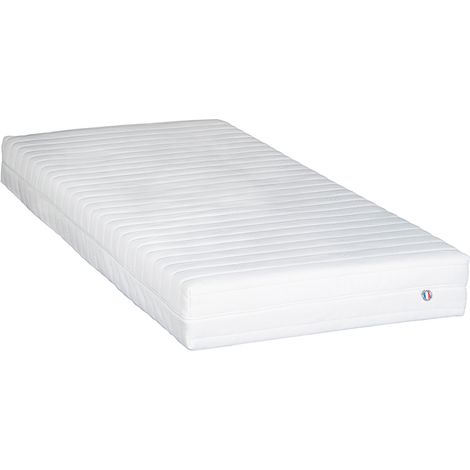 Matelas KLO 90x190 cm – Mousse haute densité 12 cm – Accueil équilibré – Soutien souple – Housse amovible lavable en machine – Neorev (1/5)