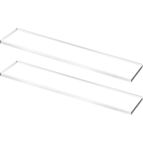 Étagères De Remplacement Pour Armoires 2 Pièces En Acrylique Transparent Étagères De Rangement Pour Cuisine Pour Salle De Bain Salon Cellier Cosmétiques Et Bouteilles D'Assaisonnement (1/5)