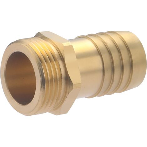 – Raccord mâle laiton cannelé PTR Ø sur crans 22 – Tuyau PE Ø25 – Filetage mâle 20x27 – Connexion fiable pour arrosage (1/4)