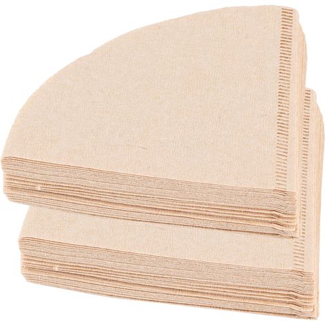 80 filtres à café jetables en papier conique pour cafetière à filtre, accessoire idéal pour la maison et le bureau (V02 pour 14 personnes) (1/5)