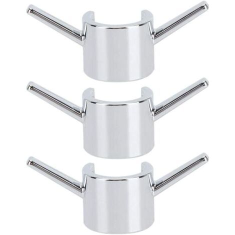 royaluxe-3 Pcs Crochet Suspendu Galvanoplastie Salle De Bains Douche Tringle Crochets Cuisine Robinet D'eau Crochet Accessoires