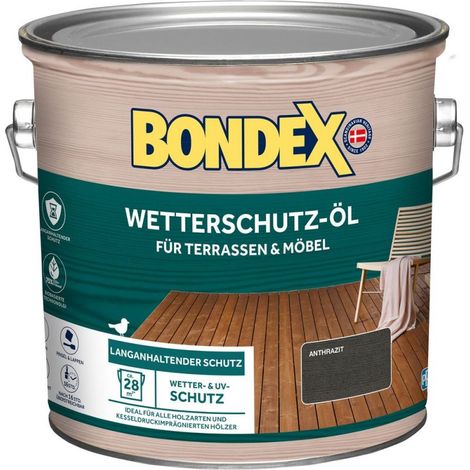 BONDEX WETTERSCHUTZ-ÖL ANTHRAZIT 2,5 L - 466126 (1/4)