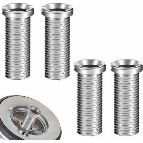 4 Pièces Vis pour Panier D'évier 30mm Acier Inoxydable Vis Creuse Vis de Bonde pour la Vis Évier Panier Vis Accessoires de Fixation pour Cuisine Lavabo（Argent） (1/5)