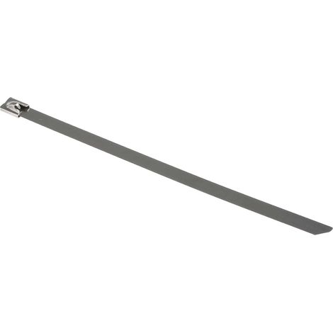 Serre-câble RS PRO Métallique en Acier Inoxydable 316, 200mm x 7,9 mm ( Prix pour Sachet de 100 ) (1/3)