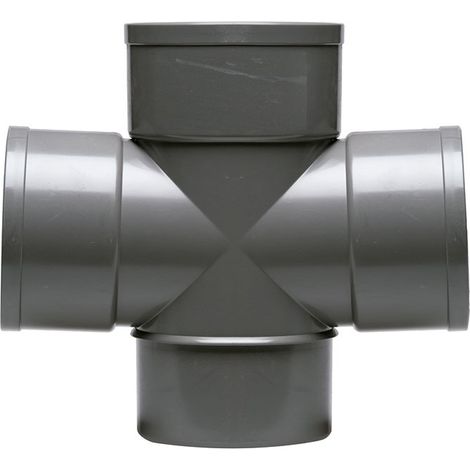 Te Doble 90º Macho Hembra PVC Evacuación Crearplast  Medidas  Accesorios Fontanería: 90.90º