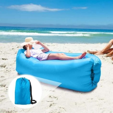 Inflatable Sofa, Hammock, Outdoor Couch, and Portable Travel Chair with Carrying Bag.