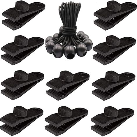 Pinces de bâche à verrouillage robuste - Pinces de tente à vis moletée