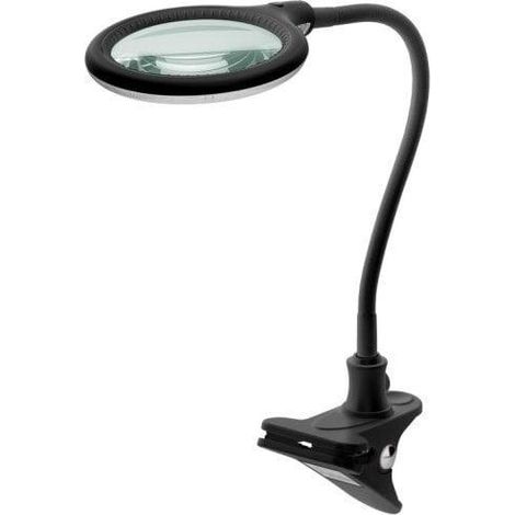 Goobay LED-Vergrößerungslampe schwarz 6W 480lm flexibel