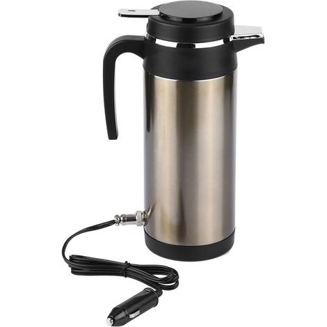 1000 ml 12 V Edelstahl-Elektro-Wasserkocher für Auto, Reise-Thermoskanne mit Heizfunktion (1/5)