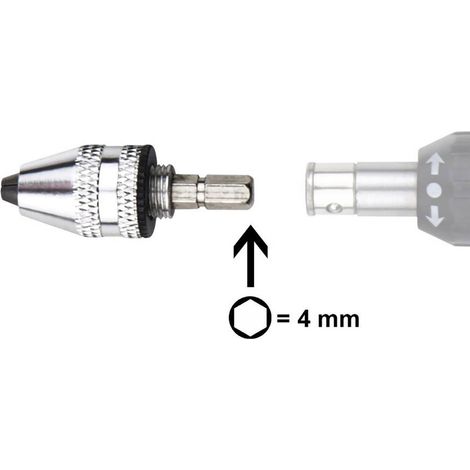 Mandrin à serrage rapide avec embout hexagonal de 4 mm Donau Elektronik MBS01 0,3 - 3,2 mm (1/2)