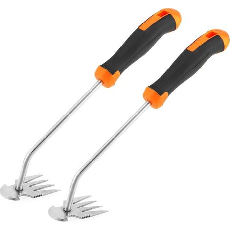Ein Set aus zwei tragbaren Unkrautbekämpfungsgeräten, geeignet für Gartenarbeit und manuelles Jäten. (1/4)