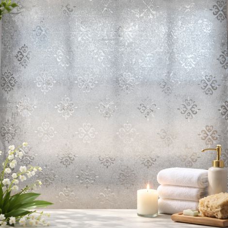 Pellicola Adesiva Vetri Privacy 45x200 cm Decorativa per Finestre e Porte 10110
