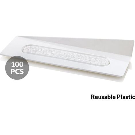Blocchetti monoporzione per banchetti 140x40mm/100 pezzi bianchi (1/2)