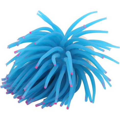 Corail lumineux artificiel, sûr, esthétique et durable, pour aquarium (bleu) (1/5)