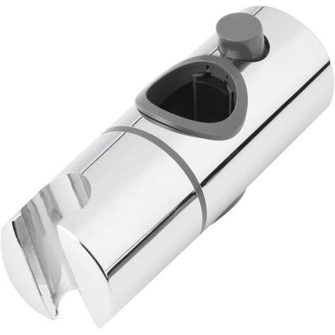 Duschkopfhalterung, 24 mm verstellbarer Durchmesser, Chrom + ABS-Design, einfache Montage, geeignet für Duschstangen