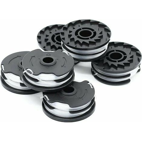 lot De 6 Bobines De Fil De Rechange Pour Dbroussailleuse Sans Fil Lidl Parkside Prta 20-li A1, B2, C3, Prt 550 A1, A3, Prt 300 A1-2 X 4 M 1,6 Mm (1/5)