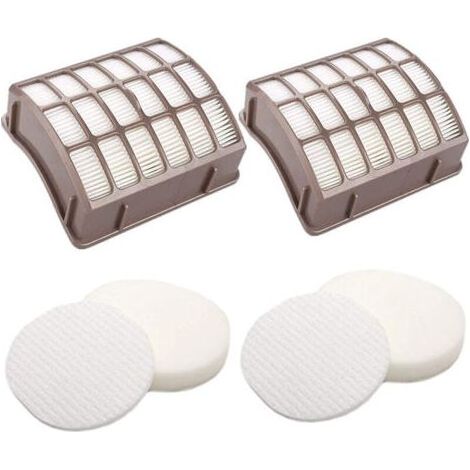 Remplacement pour filtre Shark Navigator dlx NV60 NV70 NV80 Filtres de rechange, NV71, NV90, UV420 NV90 26 NV95 NV130 NV141 et NVC80C, à comparer avec la pièce n° XFF80 et XHF80 (2 filtres Hepa (1/5)