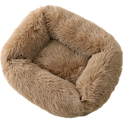 Cuccia per cani, nido di pelo per cuccioli di piccola taglia, - marrone chiaro S