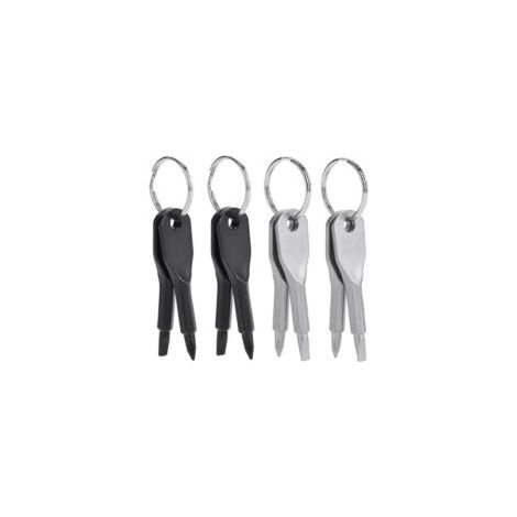 8-teiliges Taschenschraubendreher-Set, Schraubendreher-Schlüsselanhänger, Mini-Schraubendreher, Schlüsselring-Set, Schlitz- und Kreuzschlitzschraubendreher, präzisionsgefertigtes Stahlgussmaterial (Sc (1/4)