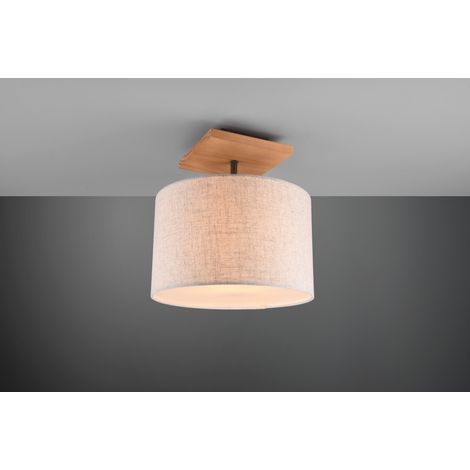 Elmau Plafón 1xE27 Niquel Y Pantalla Arena Ø35 cm Trio Lighting (1/2)