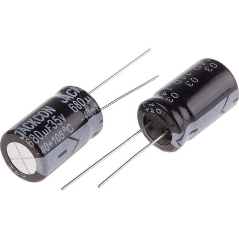 Condensateur RS PRO 680µF, 35V c.c.
