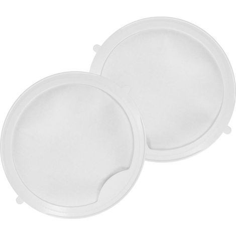 Filtro di ricambio in 2 pezzi per il primo filtro, accessorio compatibile per vasche idromassaggio, filtro multiuso per vasche idromassaggio, bianco, fibra sintetica, 19,5 x 21,5 cm (1/5)
