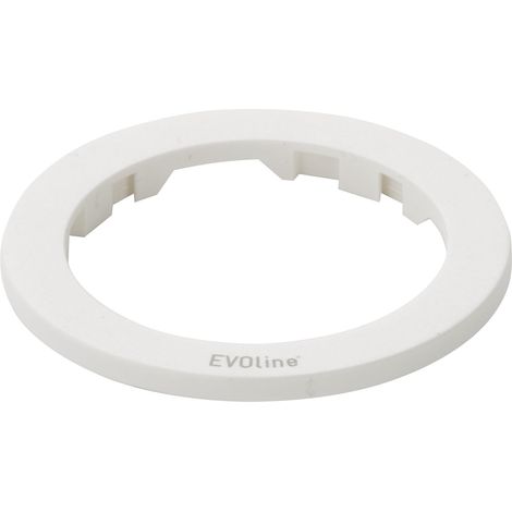 Evoline One Abdeckring Steckdosen Abdeckung Sichtblende aus Kunststoff weiß
