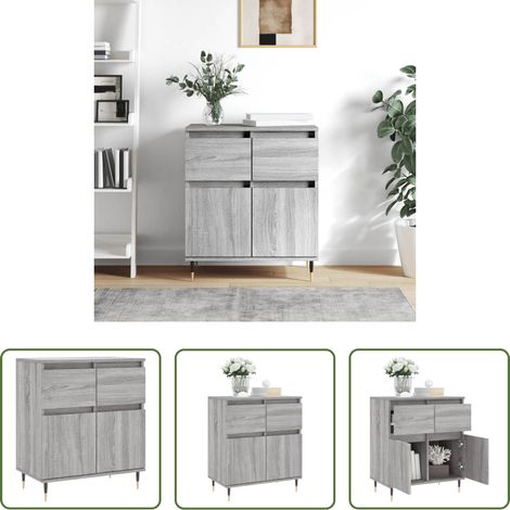 vidaXL Beistelltisch -  Sideboard Grau Sonoma 60x35x70 cm Holzwerkstoff (1/5)