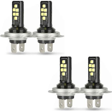 4 ampoules LED H7 pour phares (feux de croisement) 60 000 lm 6 000 K 220 W blanc froid (1/5)