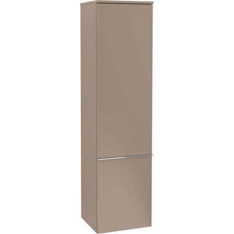 VB Armoire Haute Venticello 404x1546x372mm 1 Porte Charnière Droite Taupe