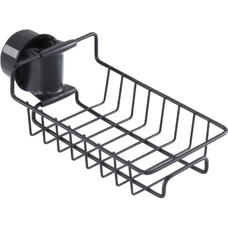 Porte Savon Sans Perçage, 2x Porte Shampoing Inox, Serviteur De Douche, Etagere, Noir, Porte Savon Barre Douche à Suspendre, Pour Tringle 18-27mm (1/4)