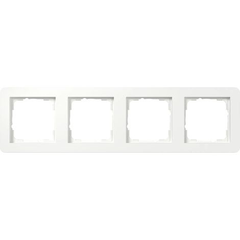 Gira Abdeckrahmen 4f Gira E1 Reinweiß m [0214151], 0214 151