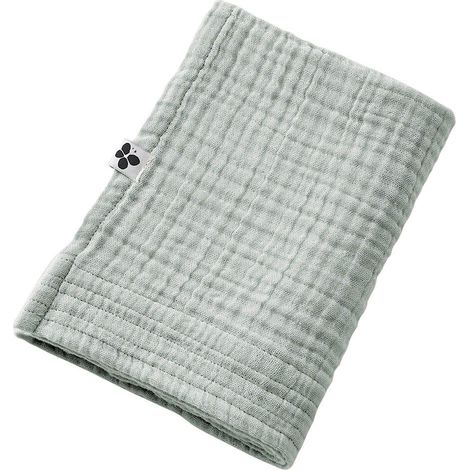 OUREA - Serviette de Toilette 50x90cm Gaze de Coton Eucalyptus (1/3)