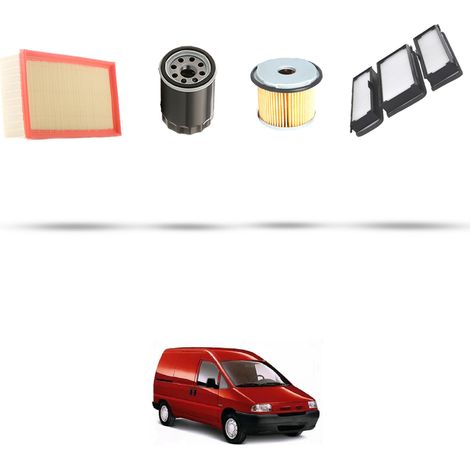 Kit tagliando 4 filtri compatibile con Citroen Dispatch I 1.9d 51kw dal 1996 (1/5)