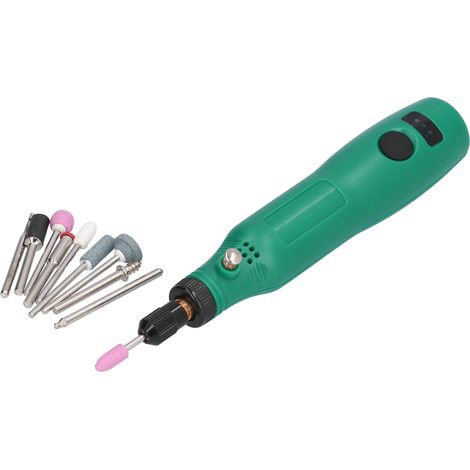 Mini meuleuse électrique à 3 vitesses variables, sans fil et portable, kit d'outils de meulage pour le bricolage